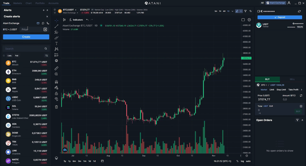 Atani, криптовалютные терминалы