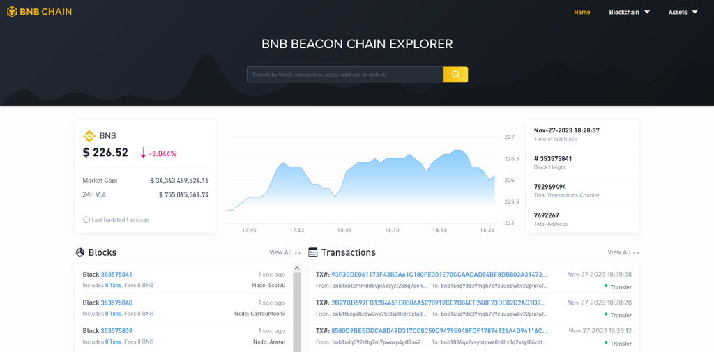 BNB Beacon Chain, BNB Chain