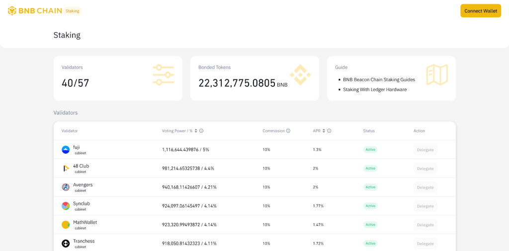 Стейкинг BNB, BNB Chain