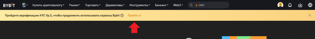 Пройти KYC, KYC Bybit