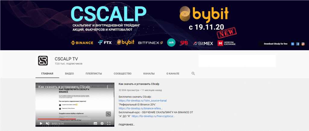 Сообщество CScalp