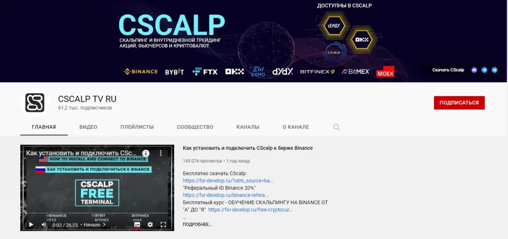 CScalp, торговый терминал, привод бондаря, внутридневной трейдинг
