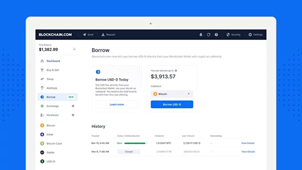 Криптовалютный кошелек Blockchain