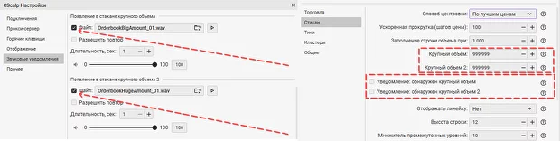 CScalp, торговый терминал, привод бондаря, внутридневной трейдинг