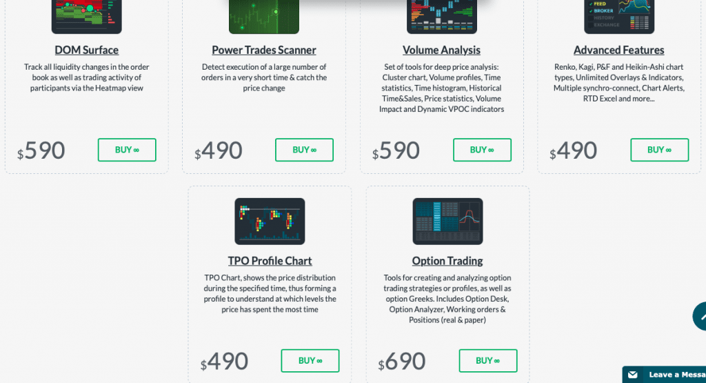 платные функции QuanTower