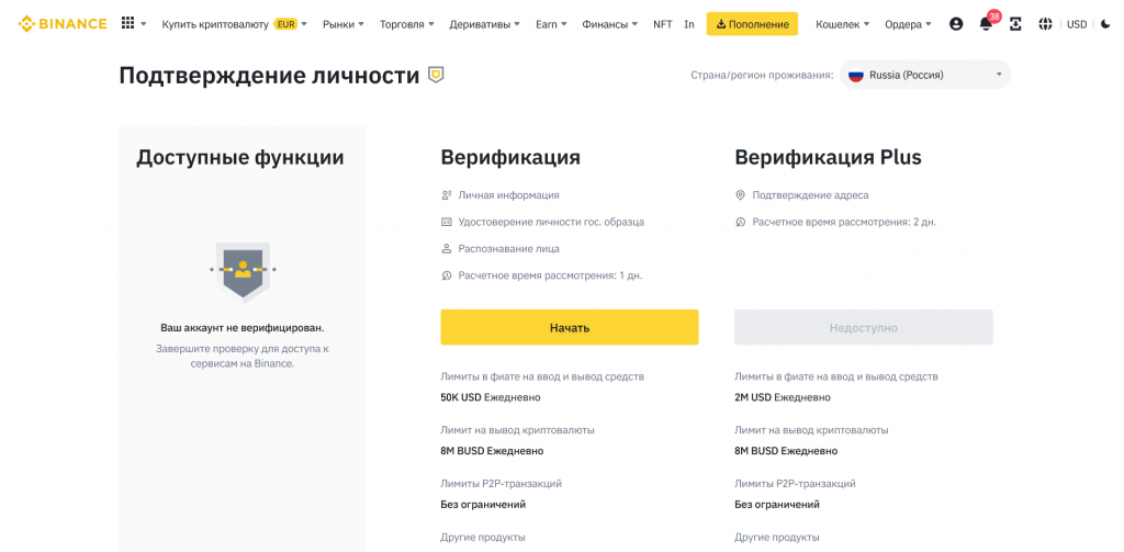 Верификация Binance, Binance или Bybit