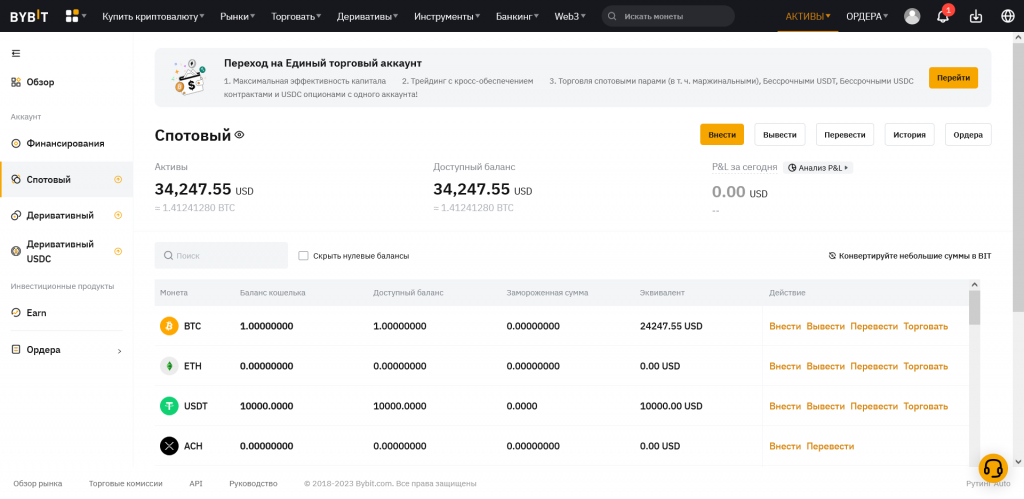 Демо-счет на бирже Bybit, биржи с демо-счетом