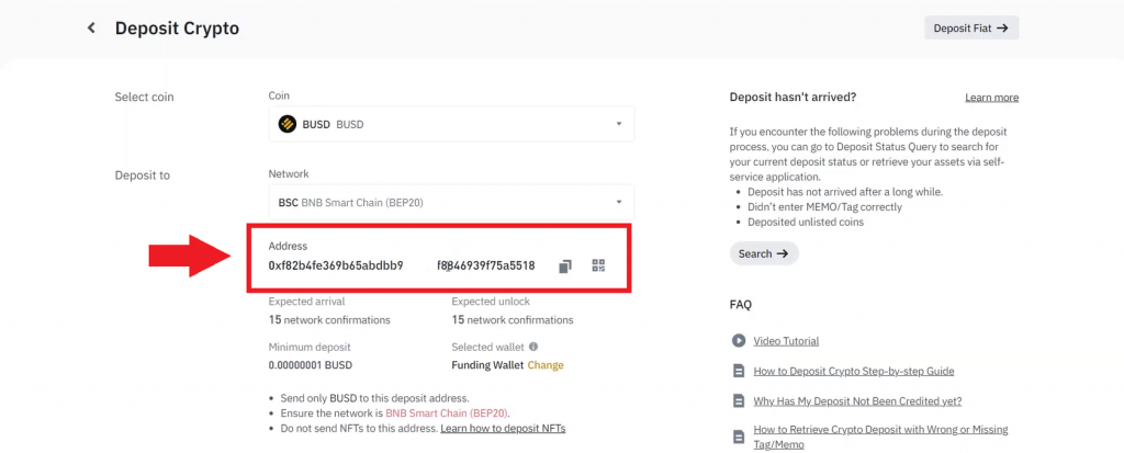 Вывод с кошелька на Binance, холодные кошельки