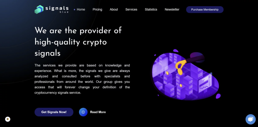 сигналы Бинанс от Signals Blue