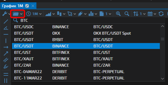 настройка интерфейса TigerTrade, интерфейс TigerTrade