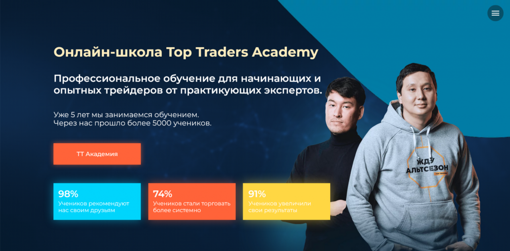 Top Traders Academy, Курсы по трейдингу криптовалют