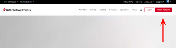 официальный сайт Interactive Brokers, регистрация счета в Interactive Brokers