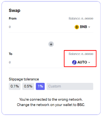 Autofarm, AutoSwap, токен Auto.