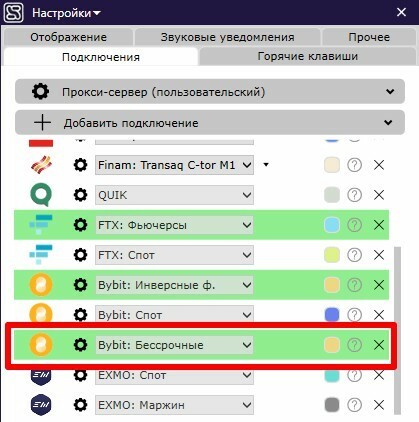 Бета CScalp: обновленный докинг и USDT-фьючерсы Bybit