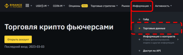 сайт Binance Futures