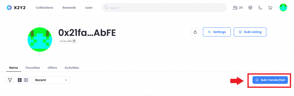 Продажа NFT на X2Y2, маркетплейс X2Y2