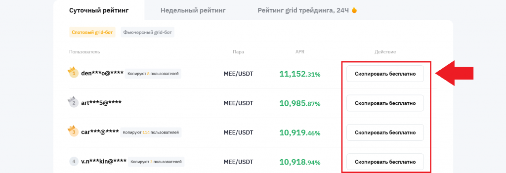 Копитрейдинг с ботом, торговые боты ByBit