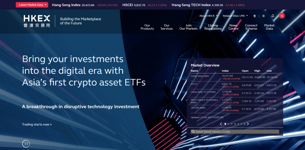 HKEX, лучшие фондовые биржи