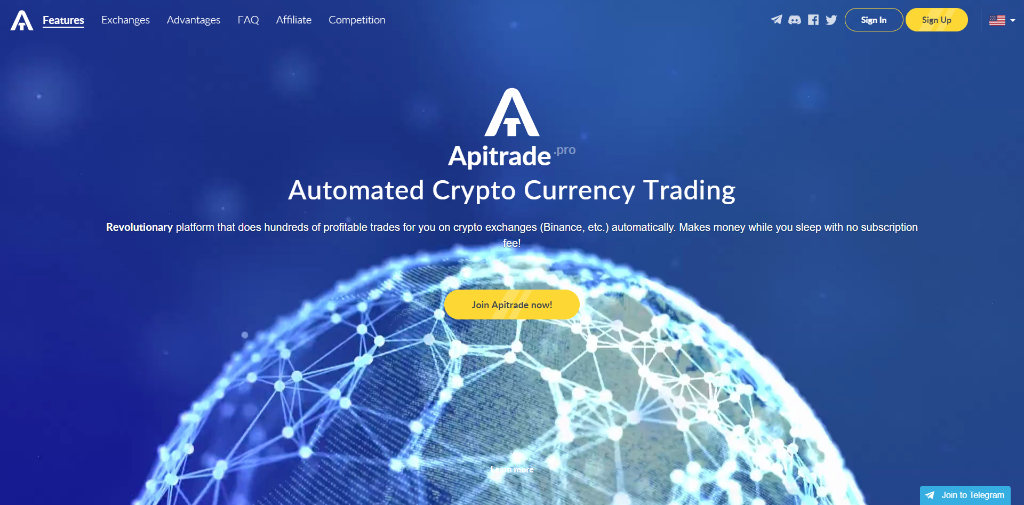 бот криптовалют ApiTrade, бот для Binance, криптовалютный бот