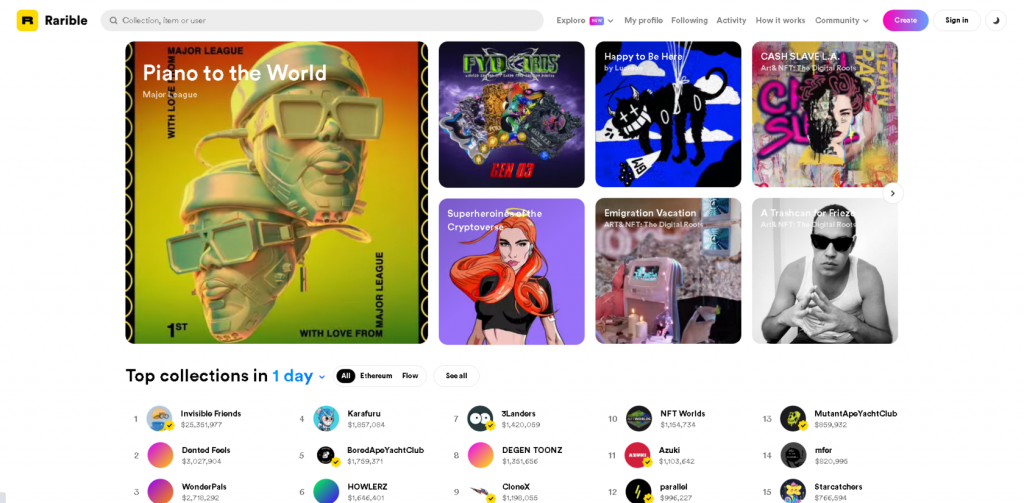 NFT-маркетплейсы, NFT, NFT-токен, OpenSea, Binance NFT, Mintable, Rarible, SuperRare, Foundation, NiftyGateway, KnownOrigin, MakersPlace, NFT маркетплейс с бесплатным размещением, маркетплейс NFT на русском