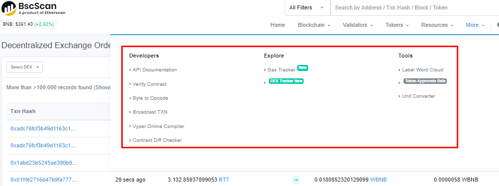 BSCScan, BSCScan.com, BSCScan.com на русском языке