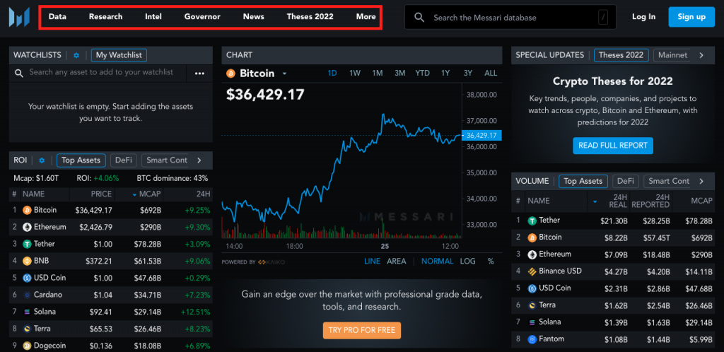 Messari, Messari.io