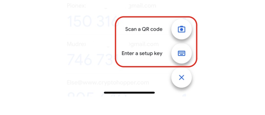 варианты подключения аутентификатора Google к Binance