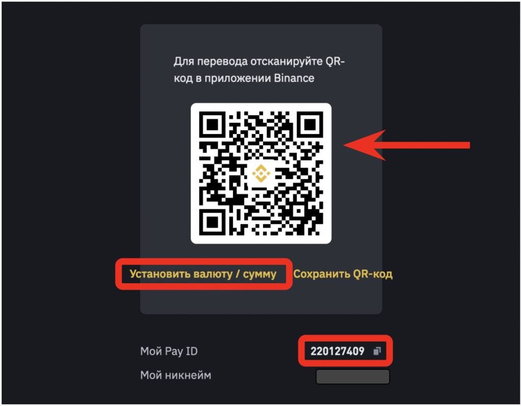 как получить перевод через бинанс пэй
