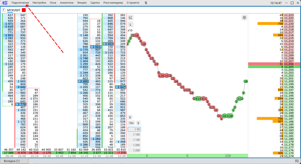 Как подключить CScalp, Tiger.Trade Broker