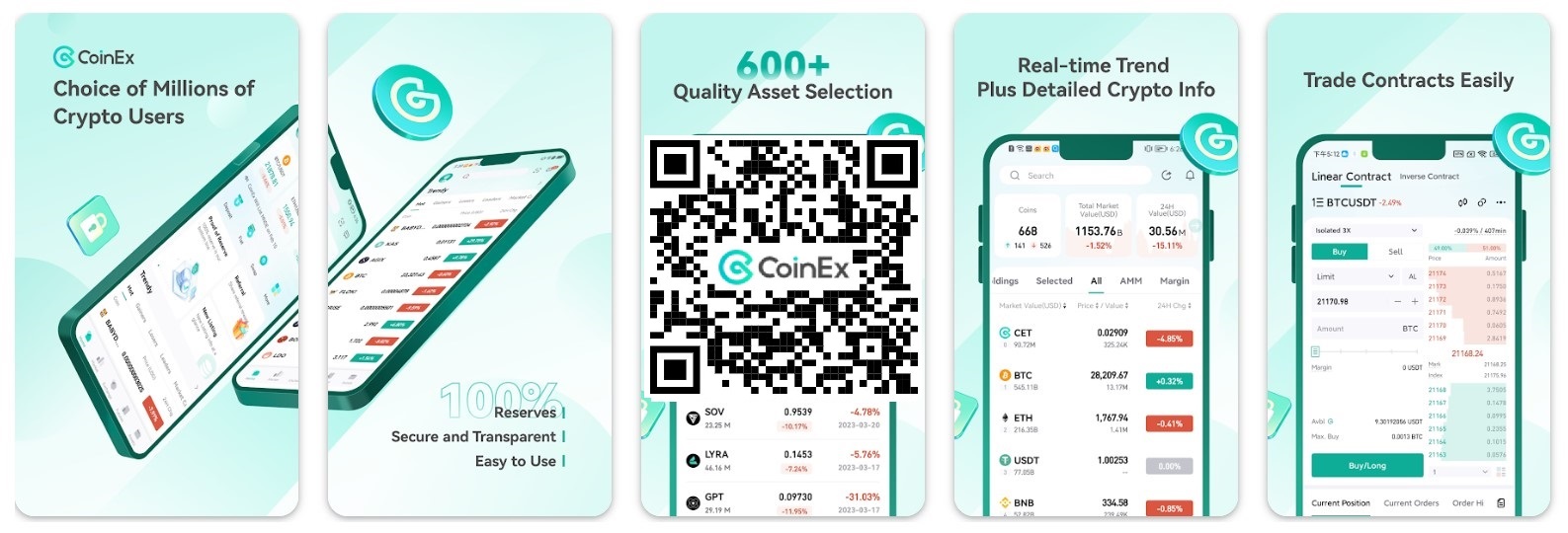 coinex мобильное приложение