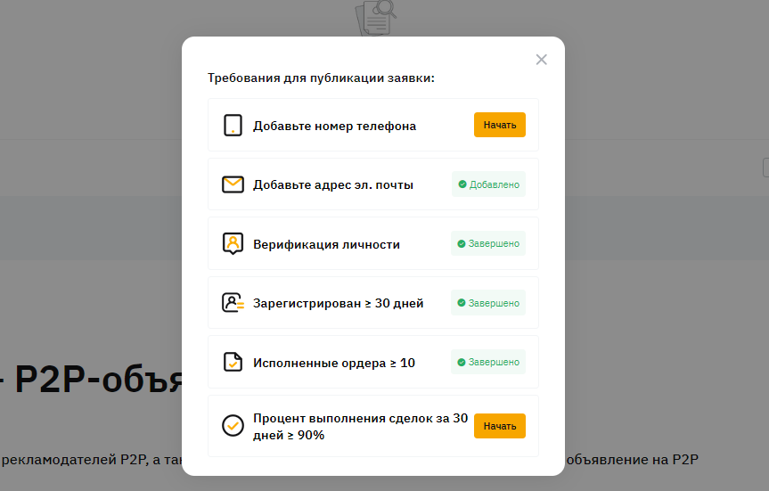 требования к мерчанту bybit