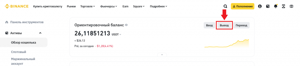 Как перевести криптовалюту, Как перевести средства с Бинанс на Байбит