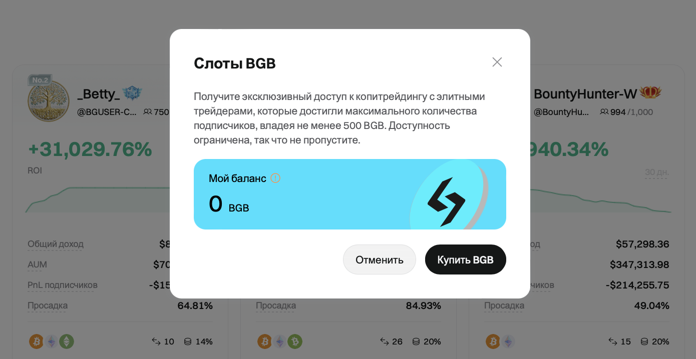 ограничение подписки на копитрейдинг bitget по количеству мест 