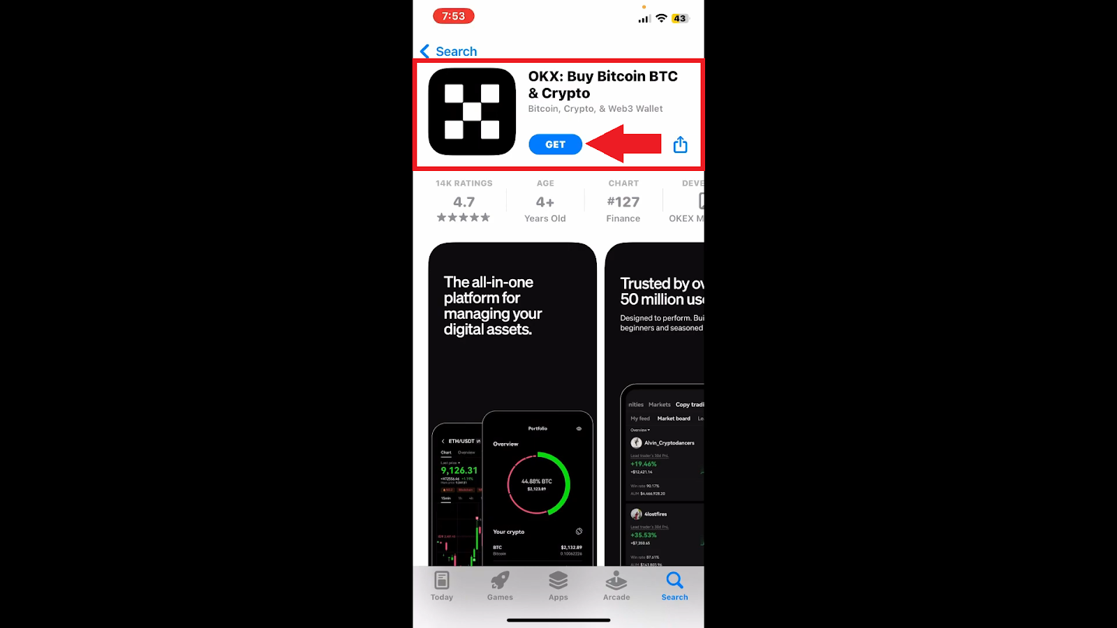 Как скачать приложение на iOS, OKX Биржа