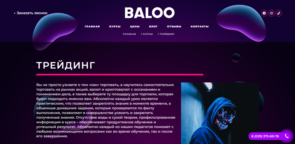 Курс Baloo в Минске