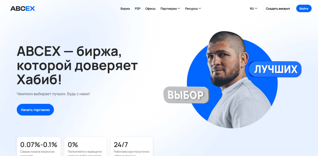Главное о бирже, ABCEX