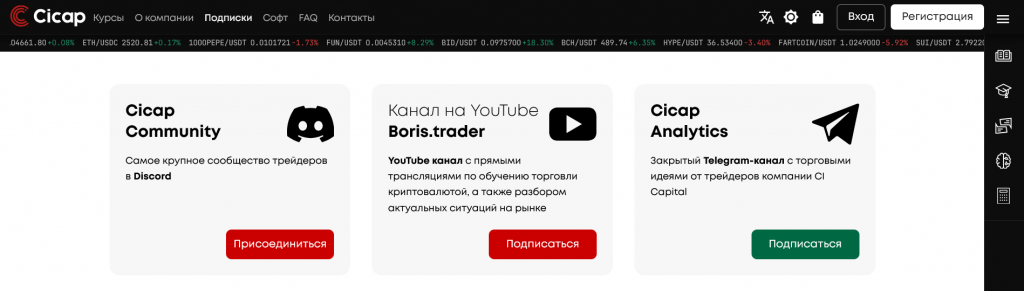 Сообщество, Cicap
