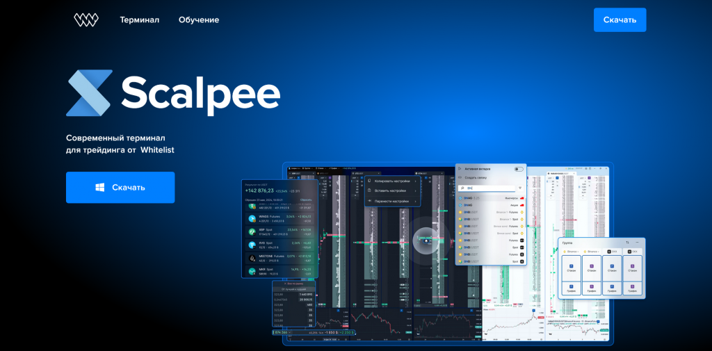 Главное о терминале, Scalpee