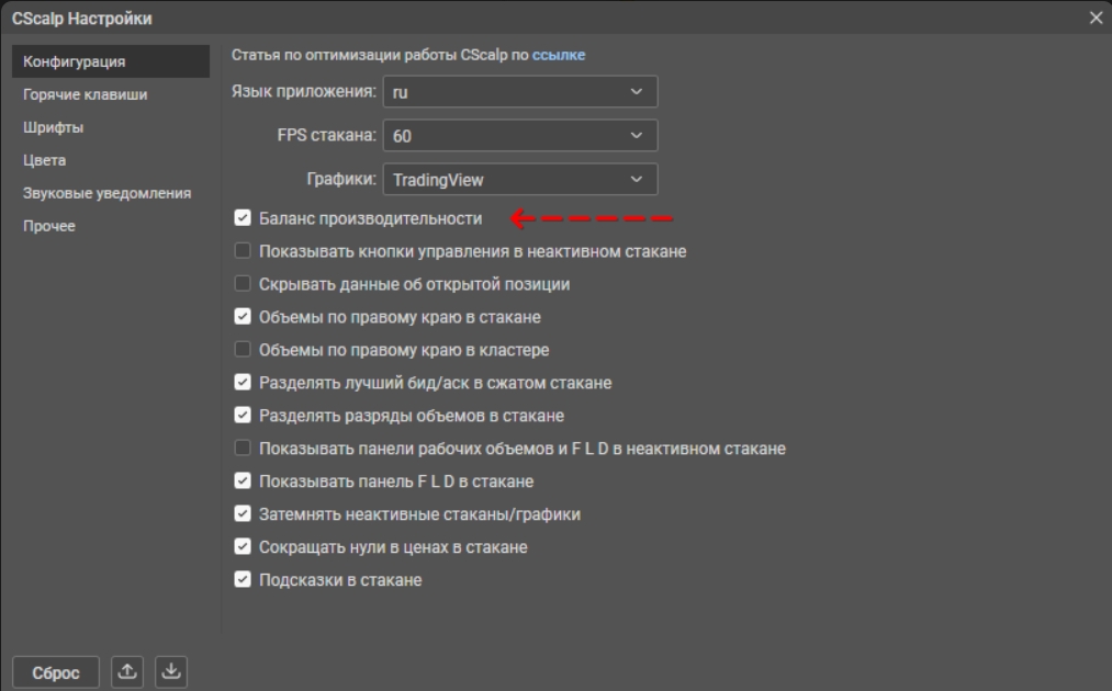 Баланс производительности